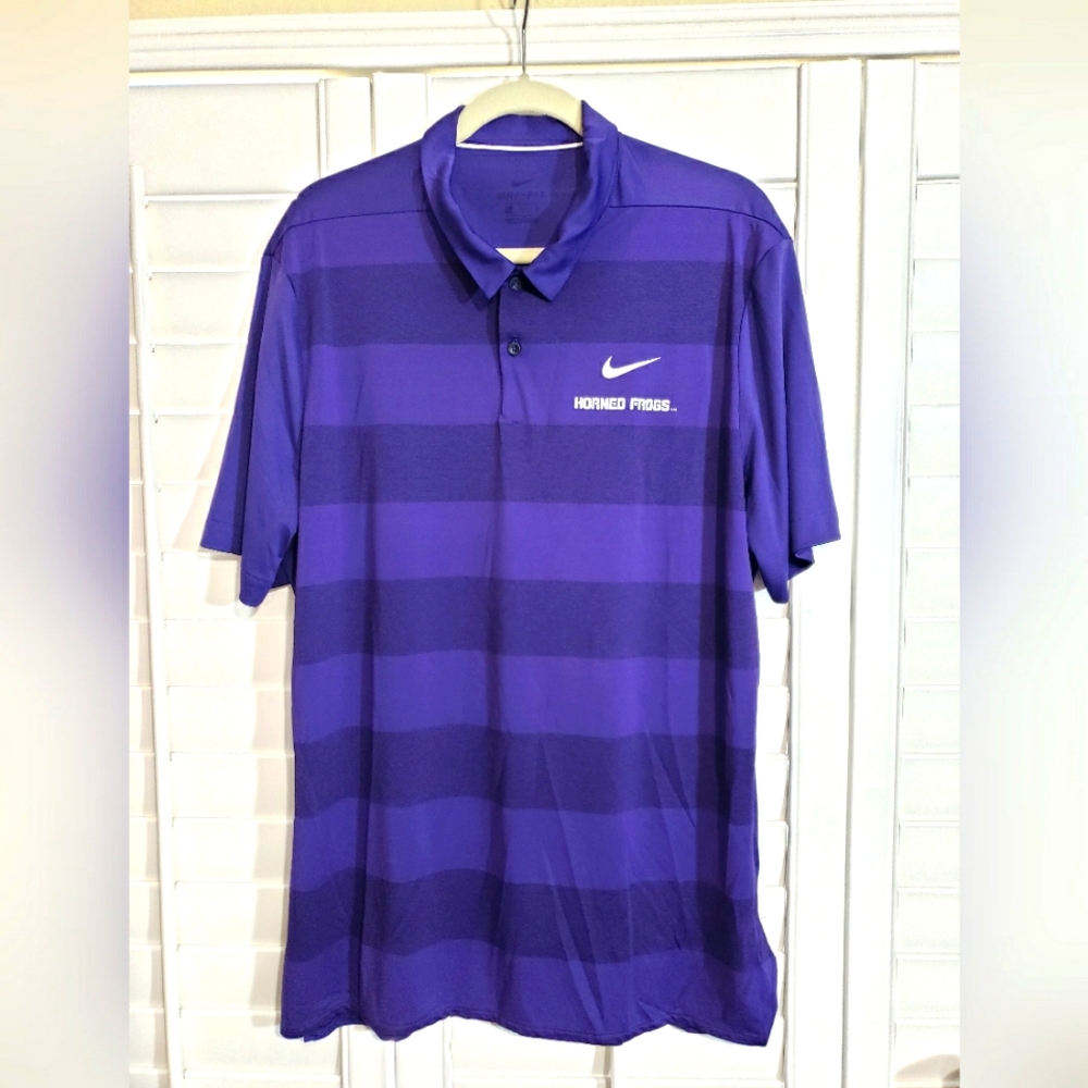 TCU Horned Frogs Nike dry fit polo shirt. Worn once.